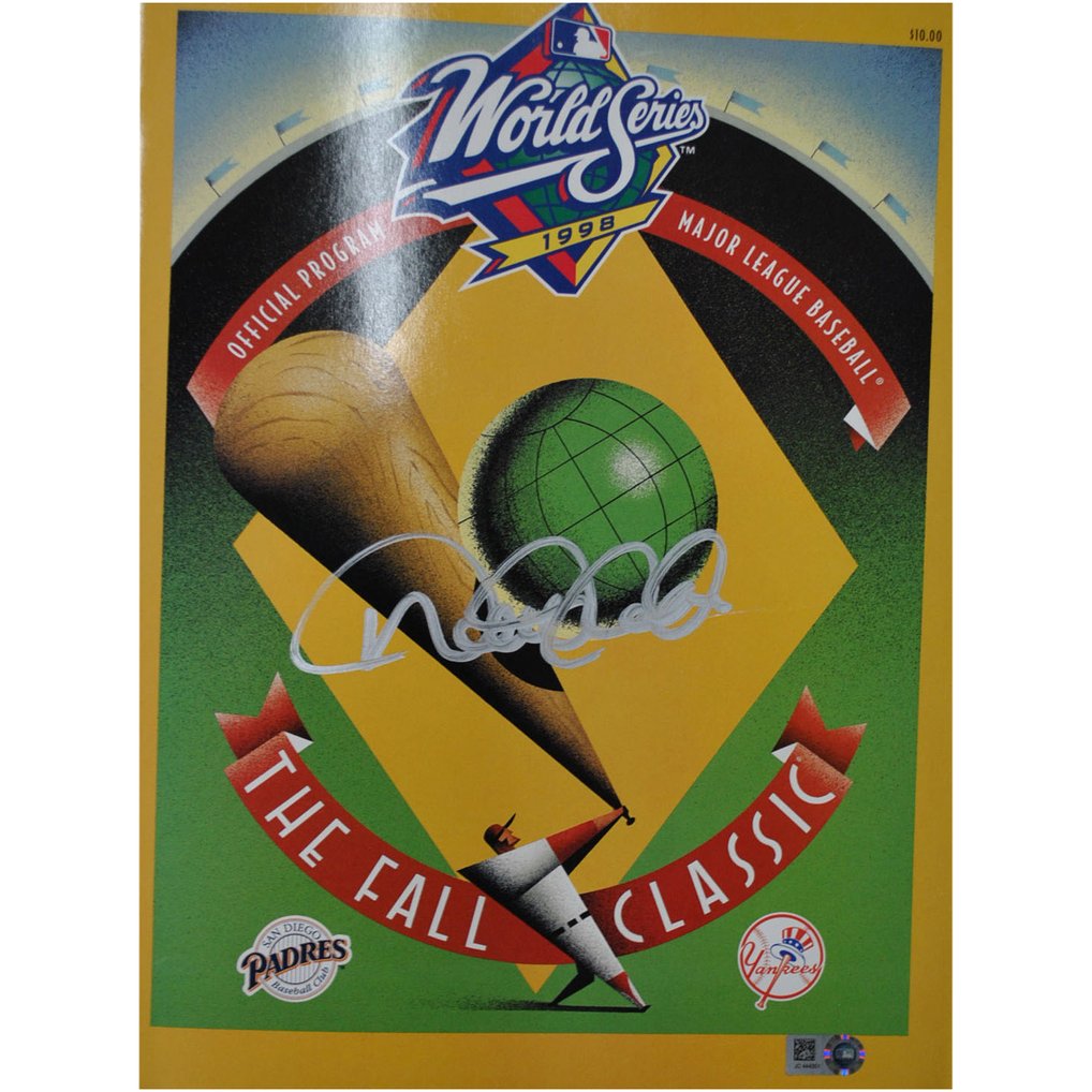 Derek Jeter New York Yankees Autographed 1998 World Series Program