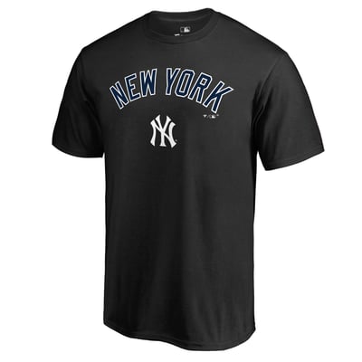 New York Yankees Team Lockup T-Shirt - Black