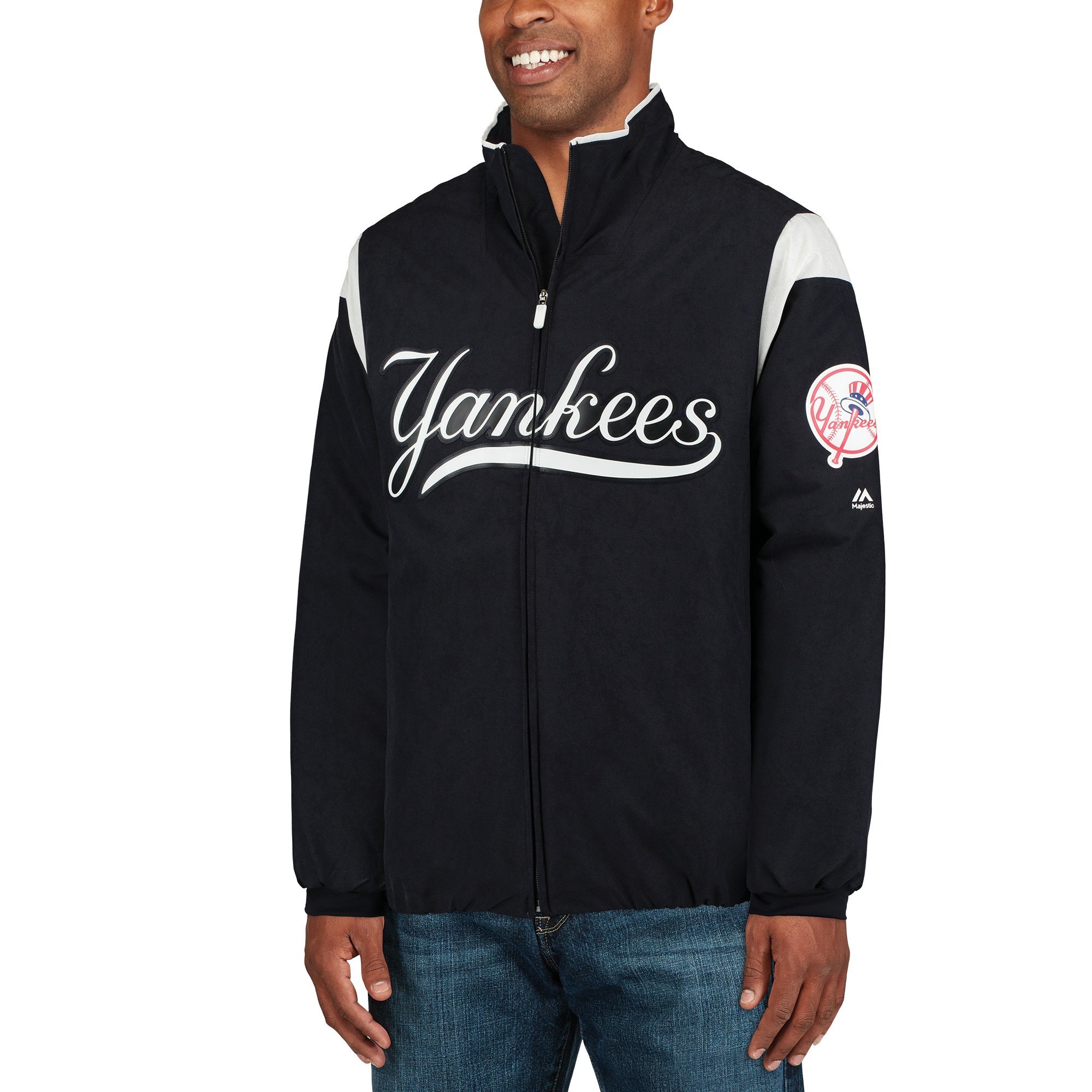 New York Yankees Majestic On-Field Therma Base Thermal Full-Zip