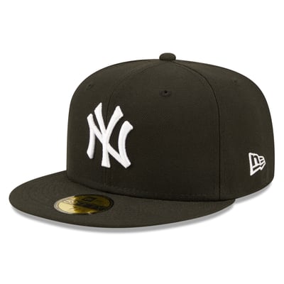 New York Yankees New Era Team Logo 59FIFTY Fitted Hat - Black