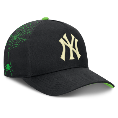  New York Yankees Nike Halloween Glow in the Dark Rise Dri-FIT A-Frame Adjustable Hat - Black