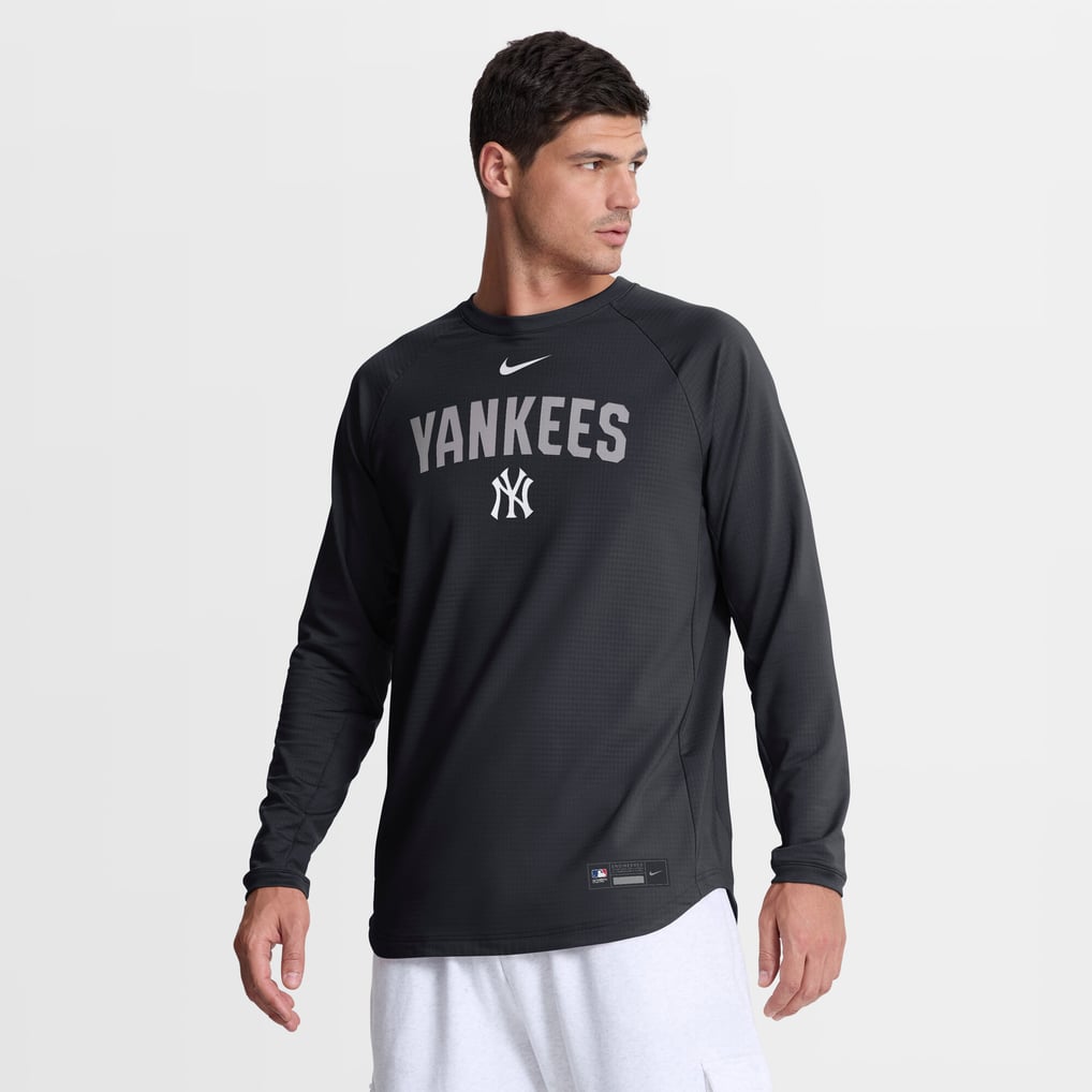 New York Yankees Nike Authentic Collection Raglan Dri-FIT Sweatshirt - Navy