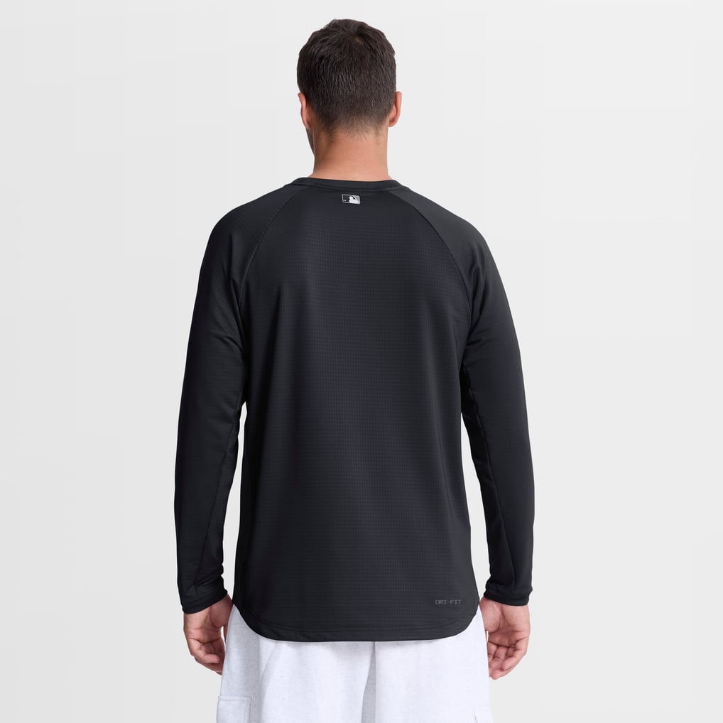 New York Yankees Nike Authentic Collection Raglan Dri-FIT Sweatshirt - Navy