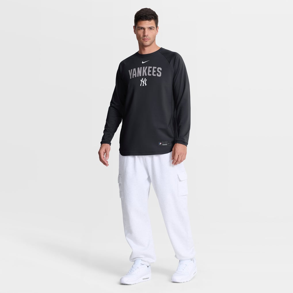 New York Yankees Nike Authentic Collection Raglan Dri-FIT Sweatshirt - Navy