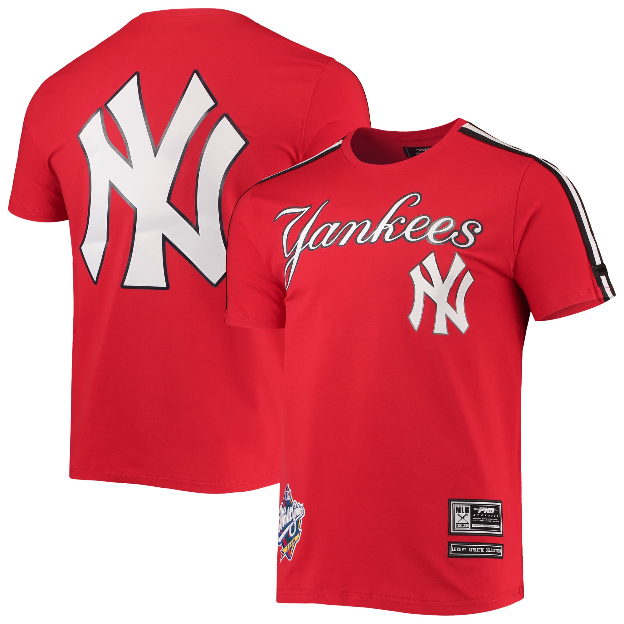New York Yankees Pro Standard Taping T-Shirt - Red/
