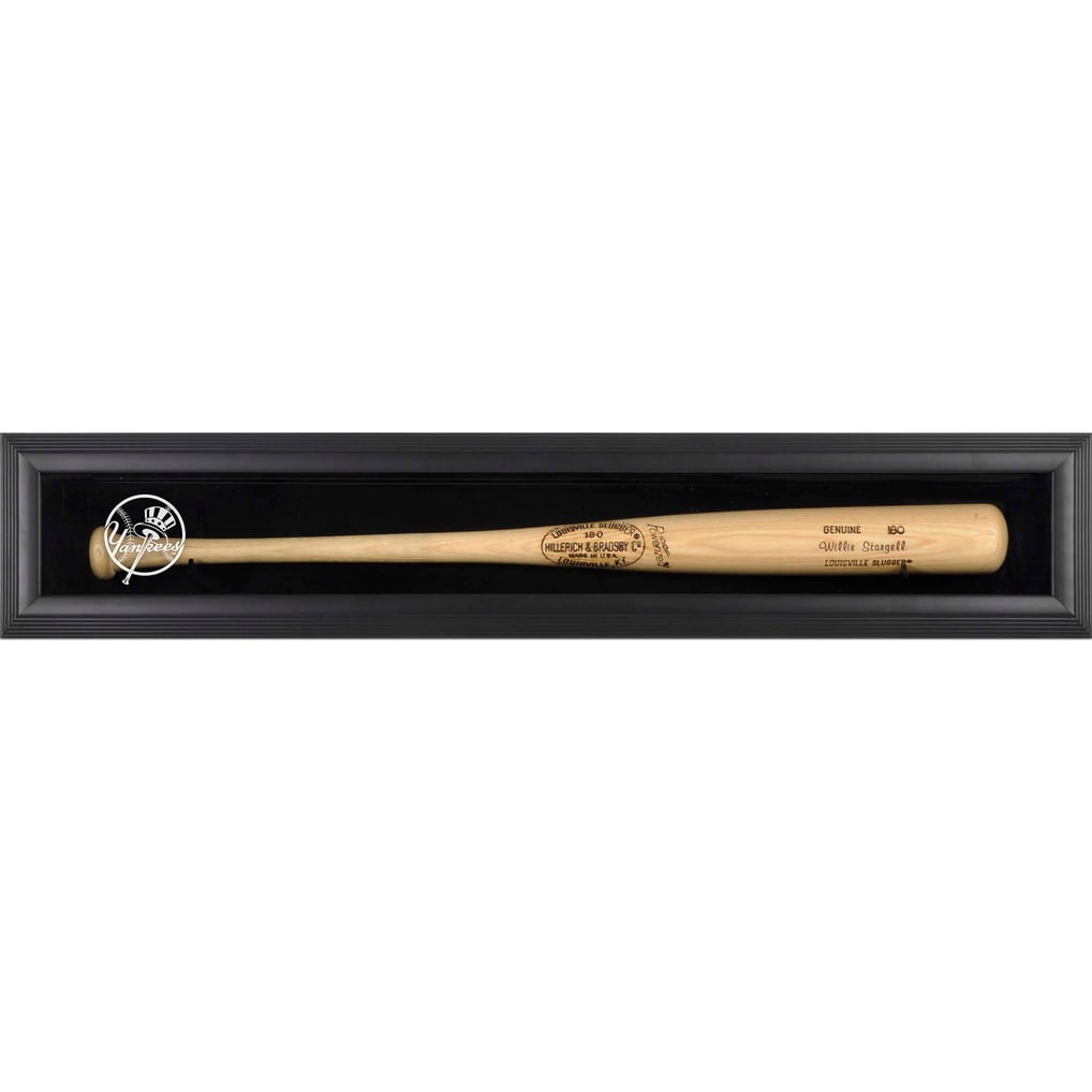 Fanatics Authentic New York Yankees Logo Black Framed Wall-Mounted Single Bat Display Case
