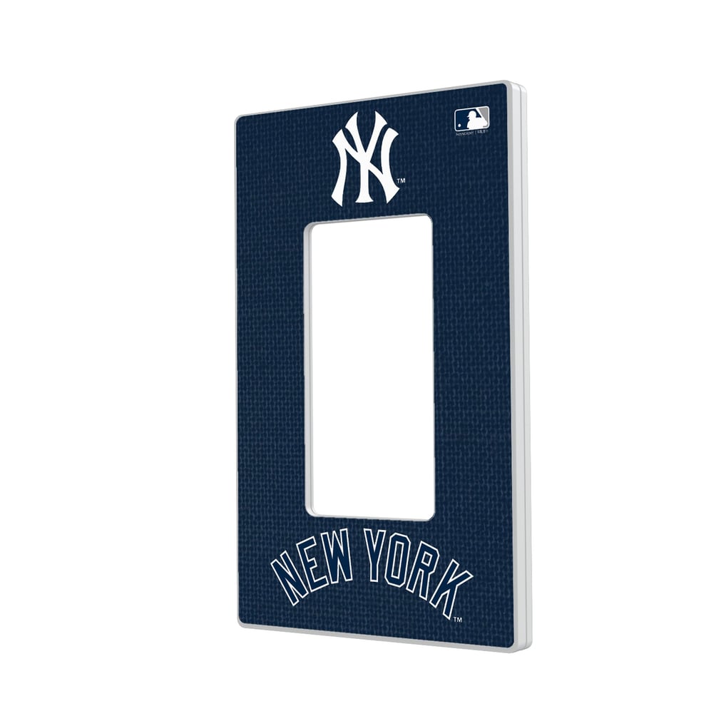 New York Yankees Solid Single Rocker Light Switch Plate
