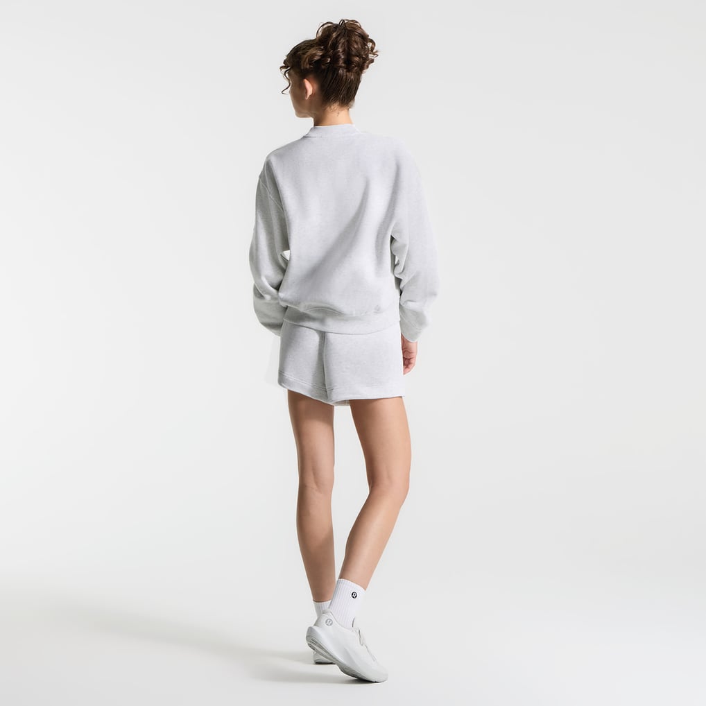 New York Yankees lululemon Women's Oversized Steady State Crew - Heathered Core Ultra Light Grey