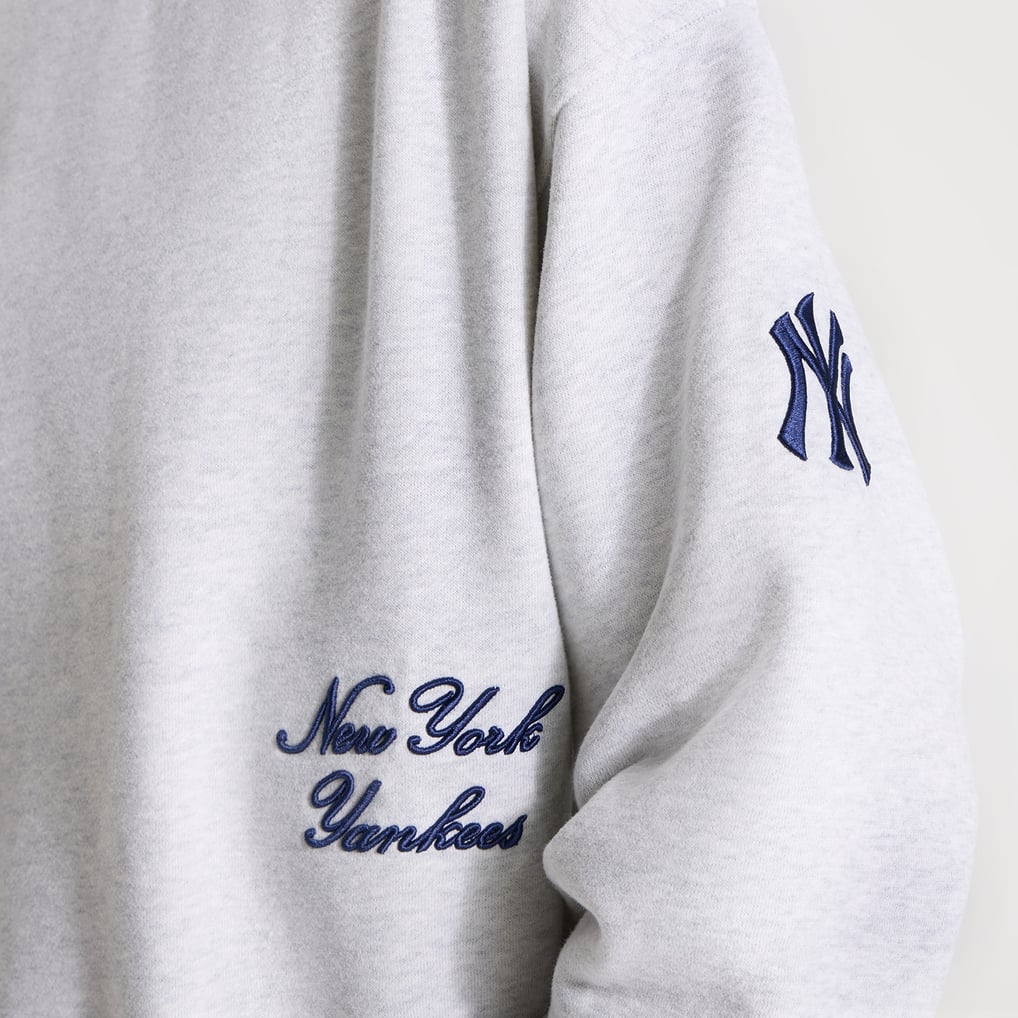 New York Yankees lululemon Women's Oversized Steady State Crew - Heathered Core Ultra Light Grey