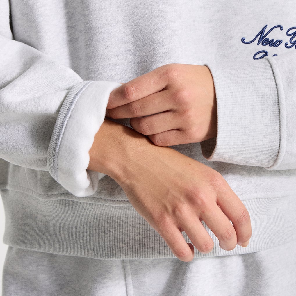 New York Yankees lululemon Women's Oversized Steady State Crew - Heathered Core Ultra Light Grey