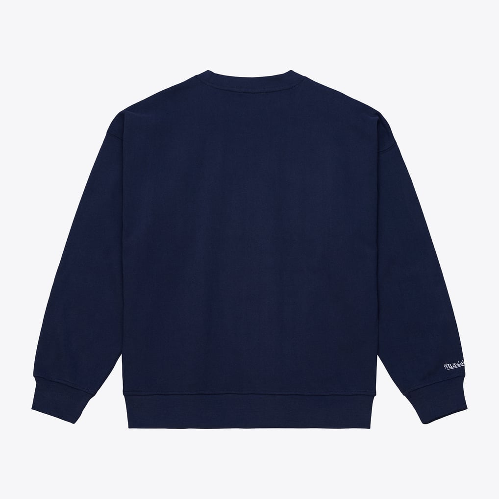  New York Yankees Mitchell & Ness Women's Script Sweatshirt - Navy