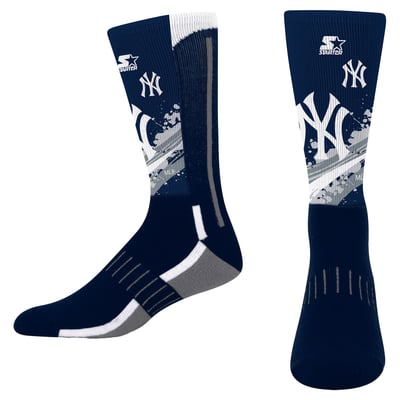 New York Yankees Starter Youth Phenom Mascot Color Splash Crew Socks - Navy
