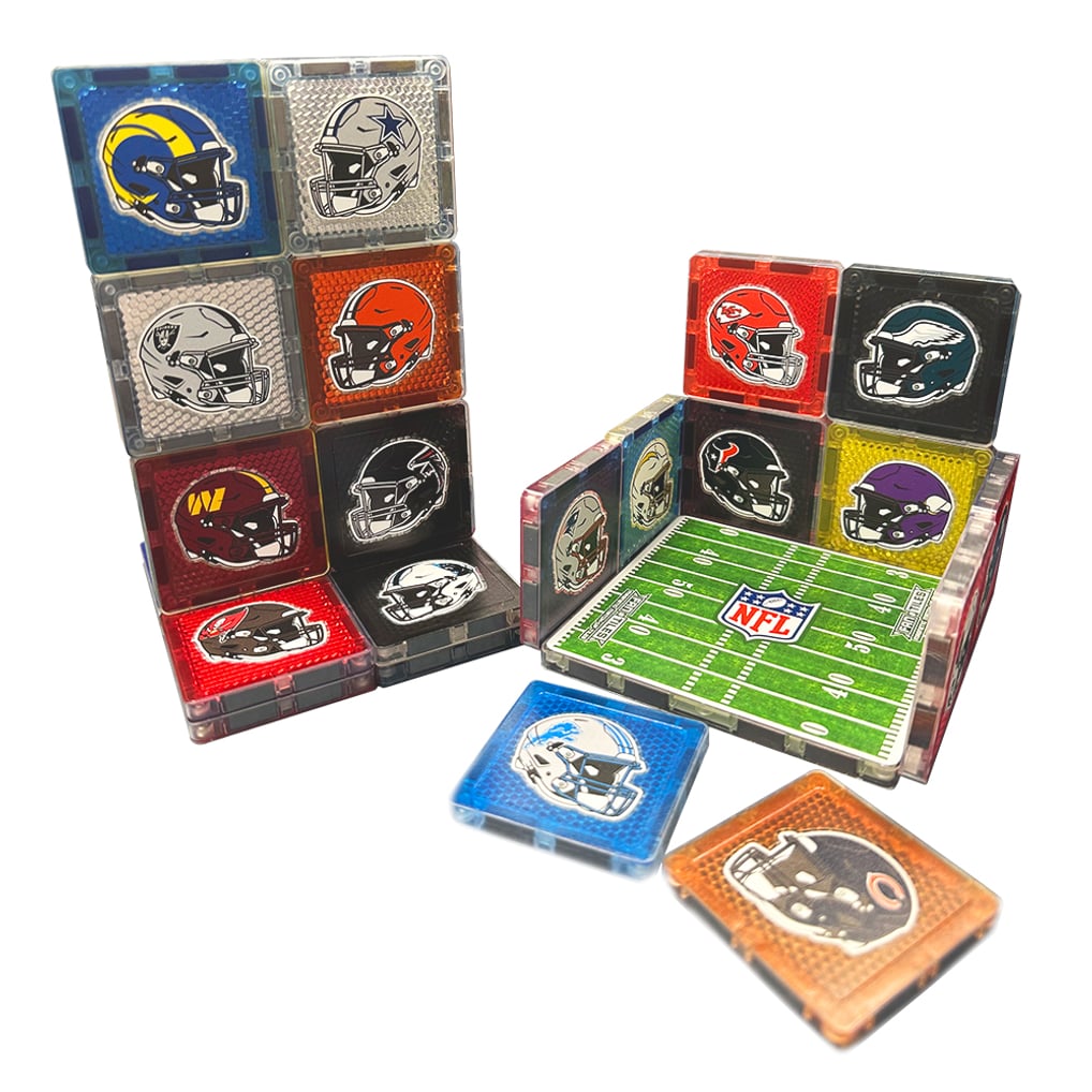 NFL Multi-Team 33-Piece Fan Tiles Set