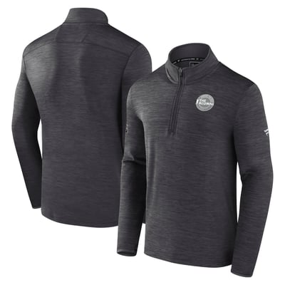 NHL Fanatics Authentic Pro The Alumni Quarter-Zip Top - Charcoal