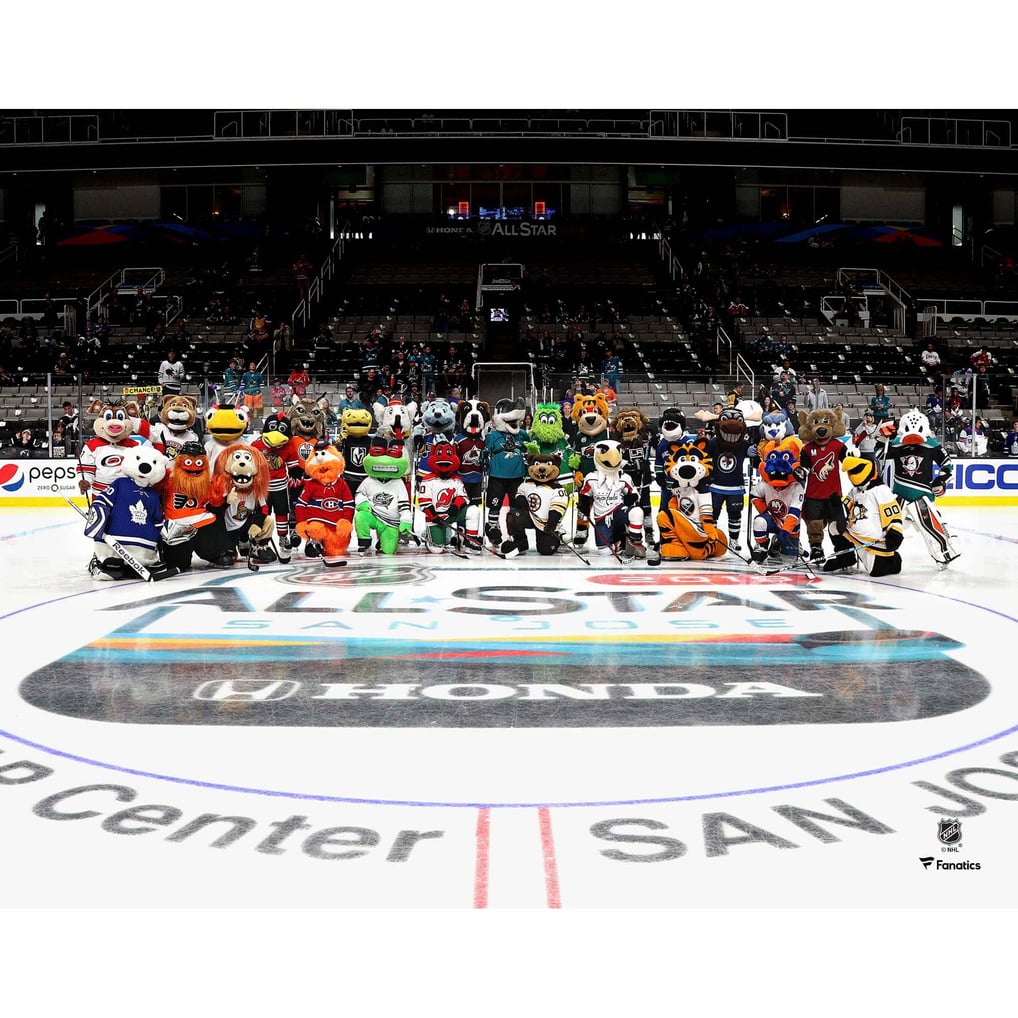 Fanatics Authentic Unsigned NHL Mascots Unsigned Group On-Ice Photograph