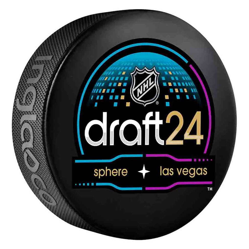 2024 NHL Draft Inglasco Logo Hockey Puck