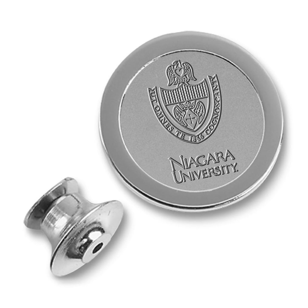 Niagara University Purple Eagles Lapel Pin - Silver