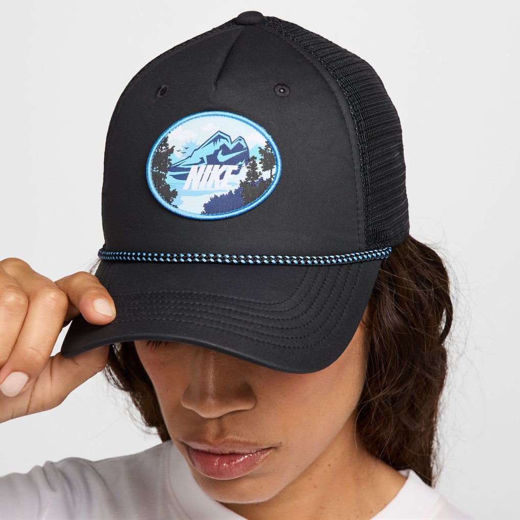 Nike Unisex Rise Trucker Adjustable Hat - Black