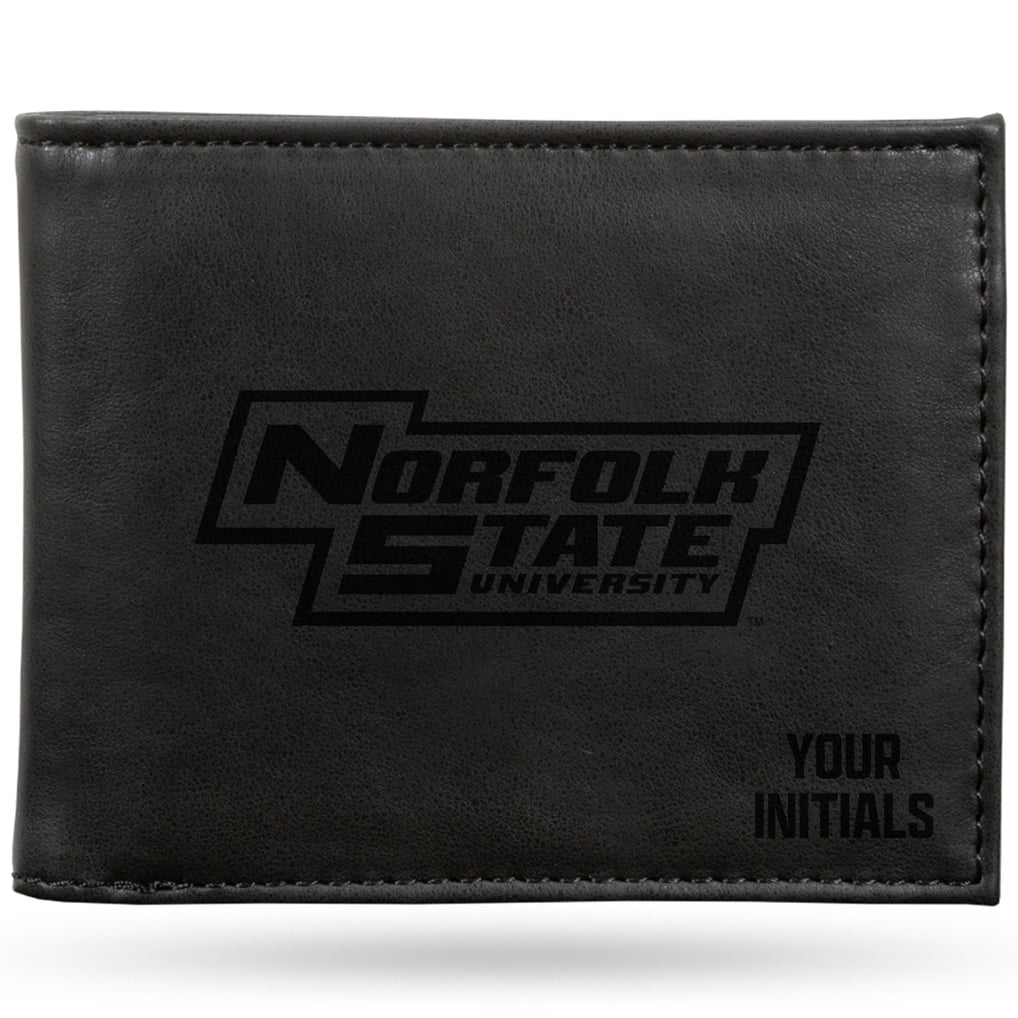Norfolk State Spartans Personalized Billfold Wallet - Black