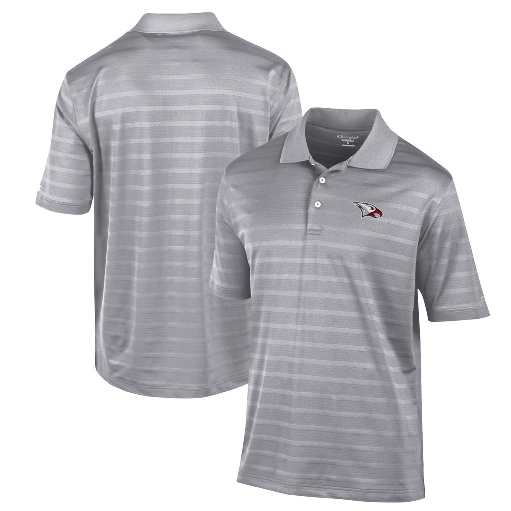 North Carolina Central Eagles Champion Textured Solid Polo - Gray