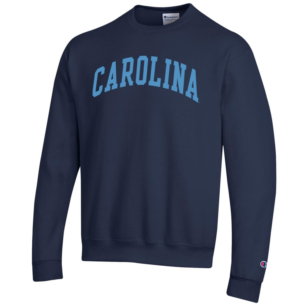  North Carolina Tar Heels Champion Basic Arch Fleece Pullover Sweatshirt - Navy