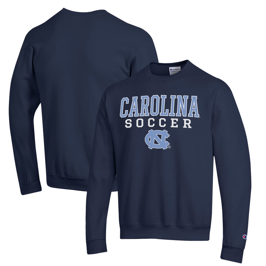 North Carolina Tar Heels Champion Soccer Stack Logo Powerblend Pullover Sweatshirt - Navy