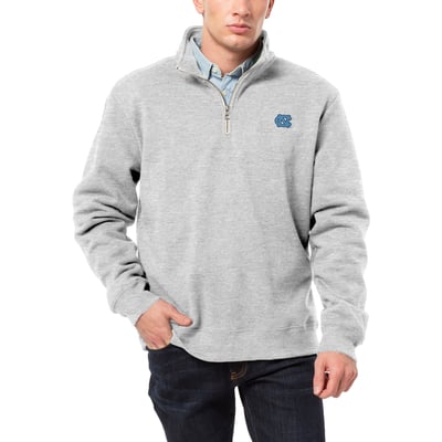 North Carolina Tar Heels League Collegiate Wear  Essentials 2.0 Fleece Quarter-Zip Jacket - Heather Gray