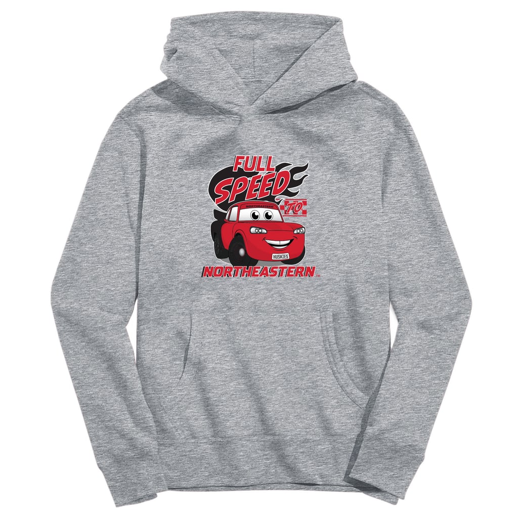 Northeastern Huskies Vive La Fete Toddler Full Speed Pullover Hoodie - Gray