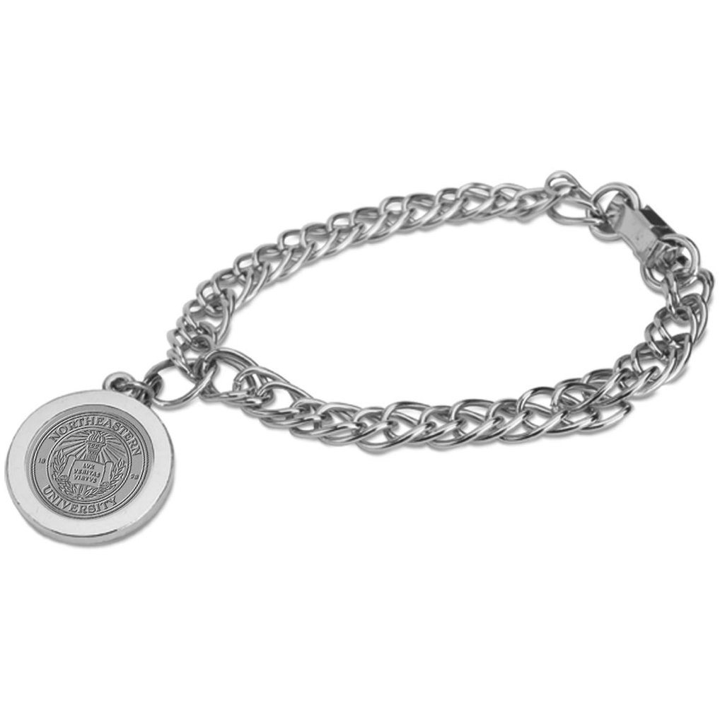 Northeastern Huskies Women's Charm Bracelet - Silver
