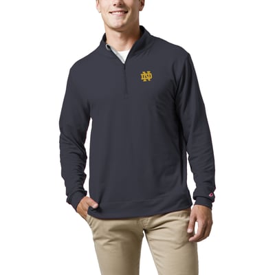  Notre Dame Fighting Irish League Collegiate Wear  All Day Quarter-Zip Pullover Top - Navy