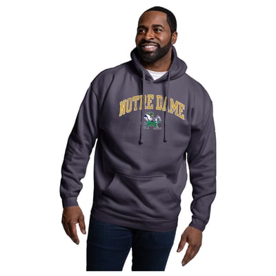 Notre Dame Fighting Irish League Collegiate Wear Essentials 2.0 Fleece Pullover Hoodie - Navy