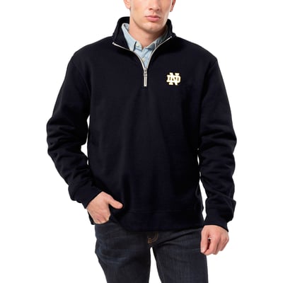 Notre Dame Fighting Irish League Collegiate Wear  Essentials 2.0 Fleece Quarter-Zip Jacket - Navy
