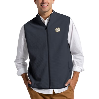 Notre Dame Fighting Irish League Collegiate Wear  Summit Full-Zip Vest - Navy