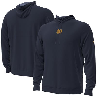 Notre Dame Fighting Irish Under Armour 2026 Sideline Meridian Cold Weather Hoodie - Navy