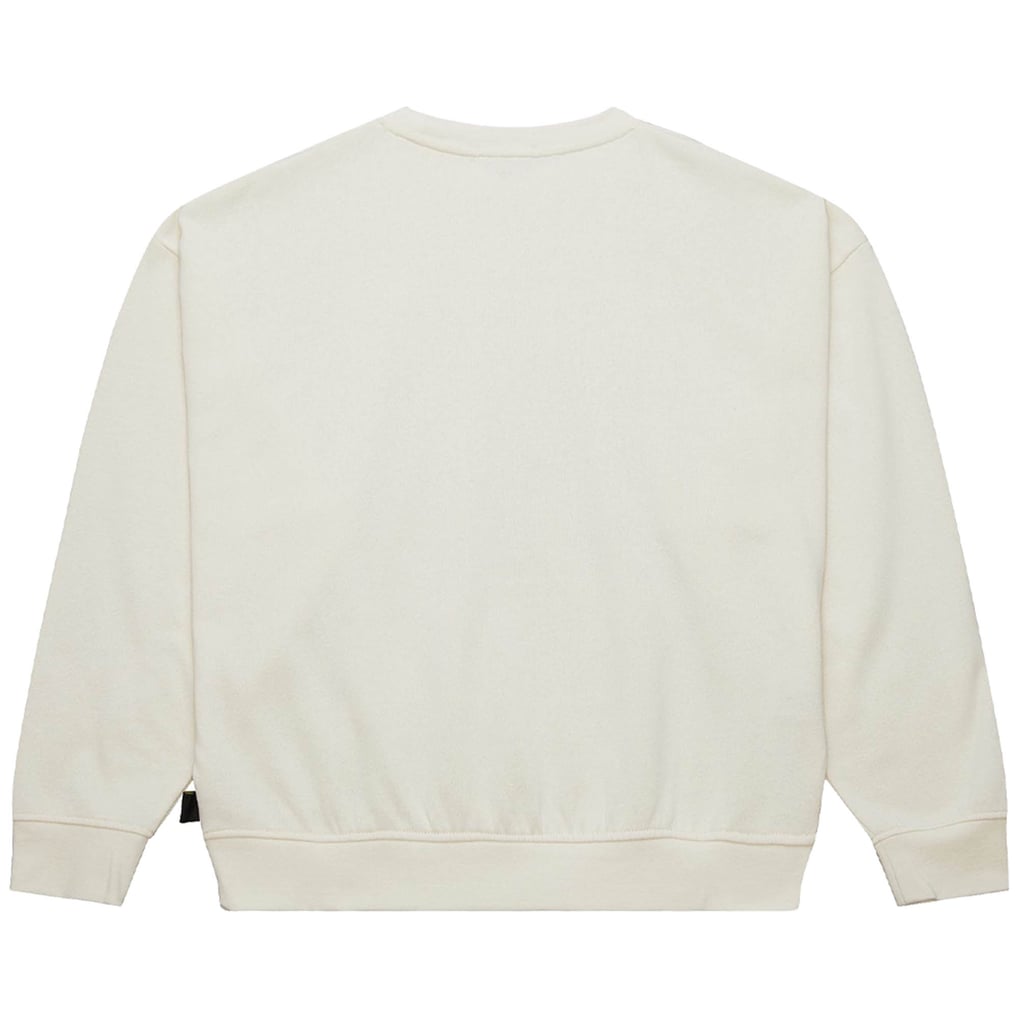  Oakland Raiders Mitchell & Ness Women's Throwback Logo 3.0 Pullover Sweatshirt - Cream
