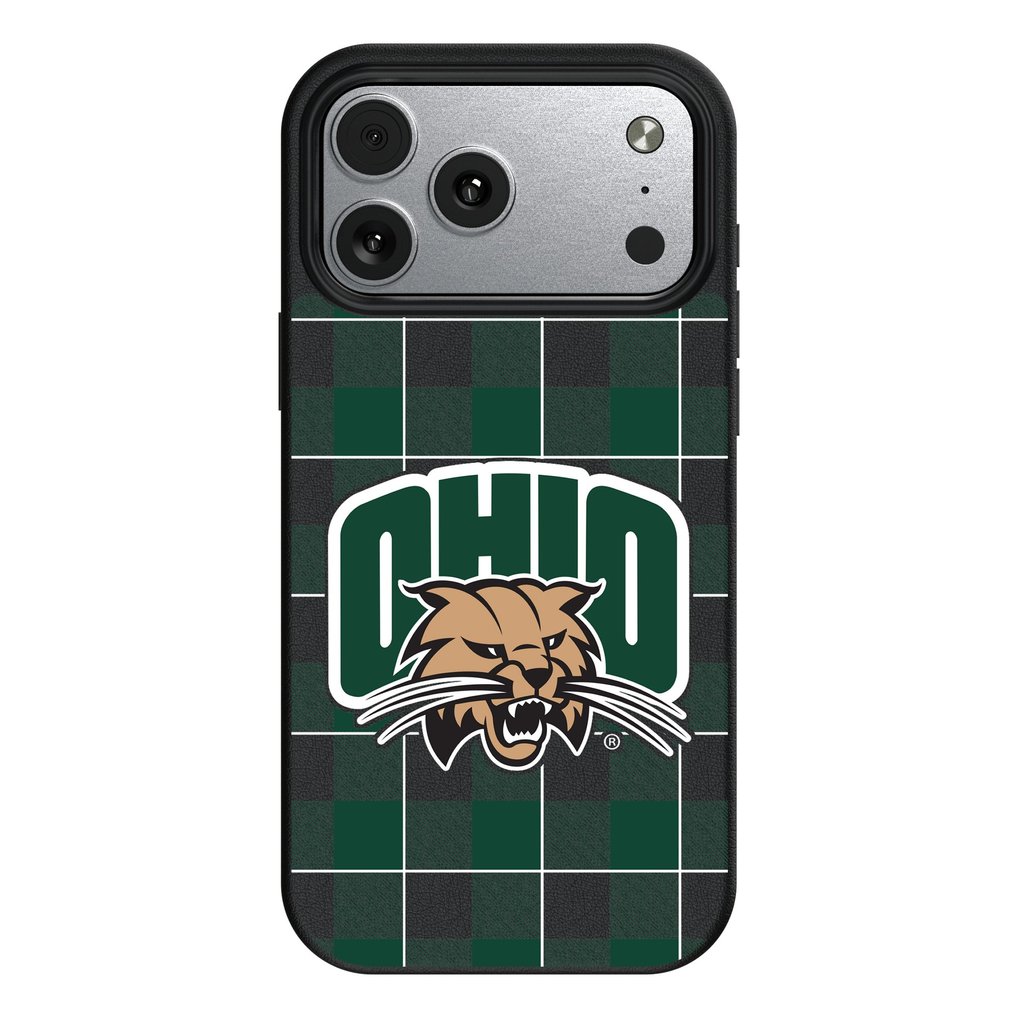 Ohio Bobcats Keyscaper Plaid Magnetic Bump iPhone Case