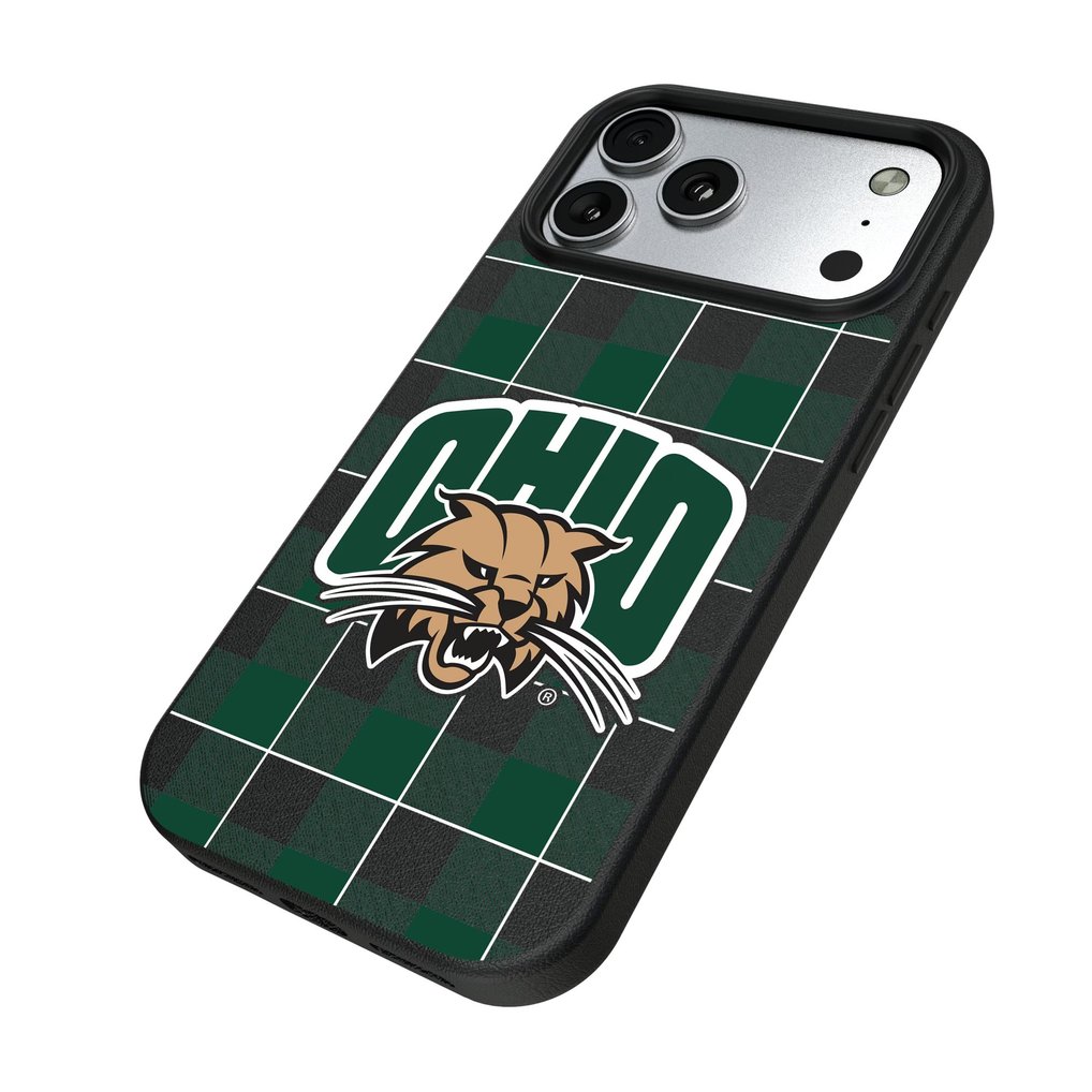 Ohio Bobcats Keyscaper Plaid Magnetic Bump iPhone Case