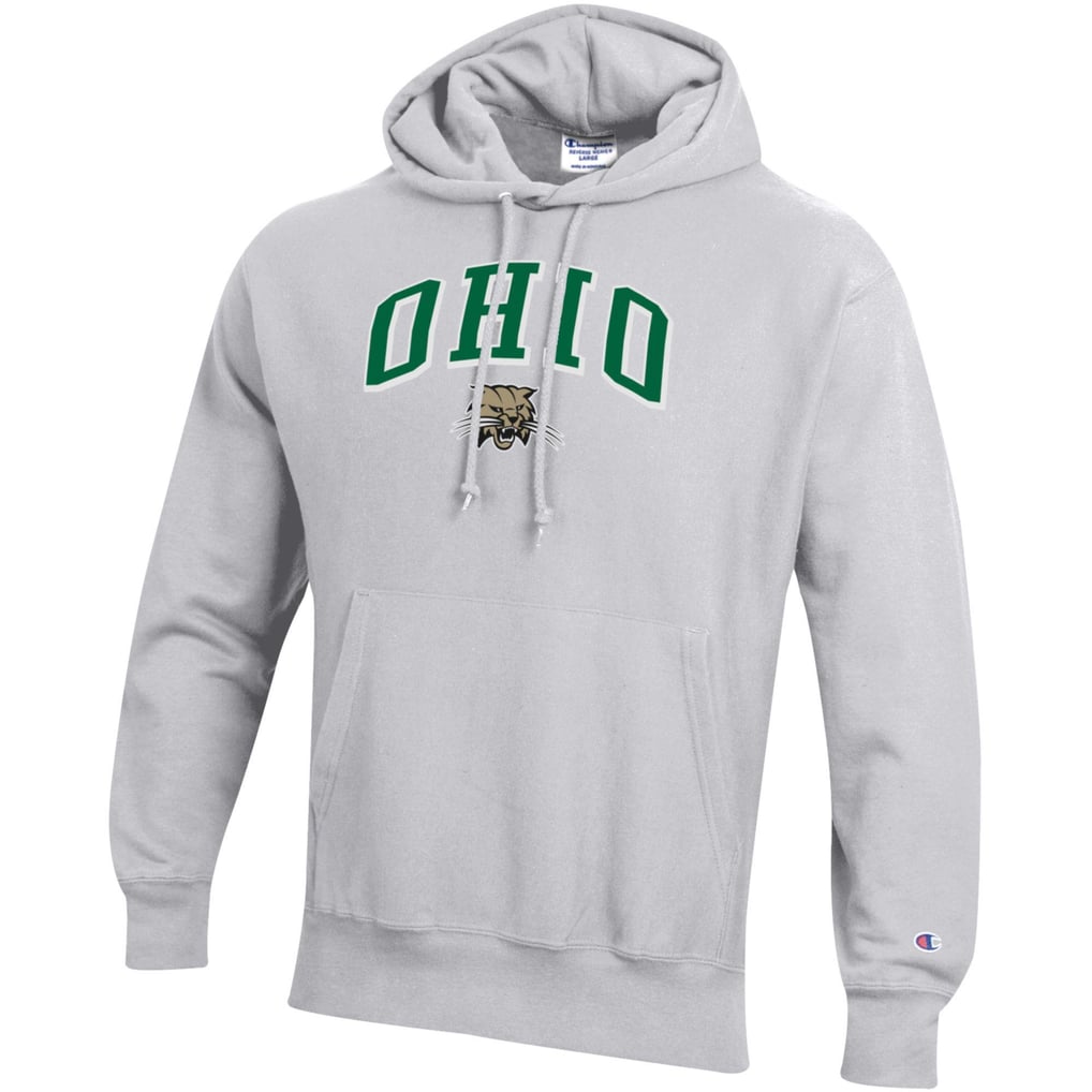 Ohio Bobcats Champion Reverse Weave Hoodie - Gray