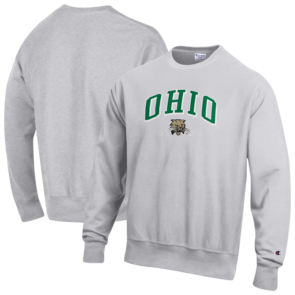 Ohio Bobcats Champion Reverse Weave Sweatshirt - Gray