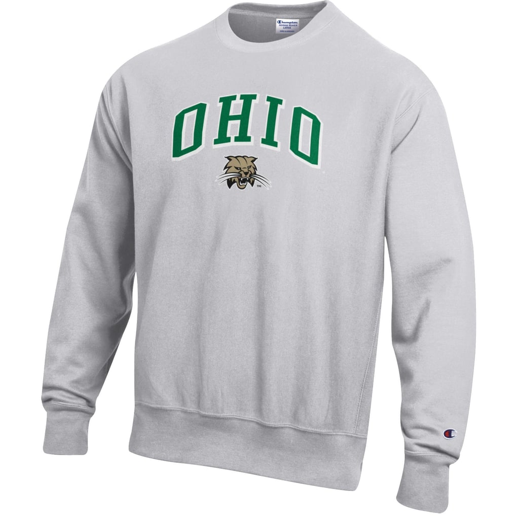 Ohio Bobcats Champion Reverse Weave Sweatshirt - Gray