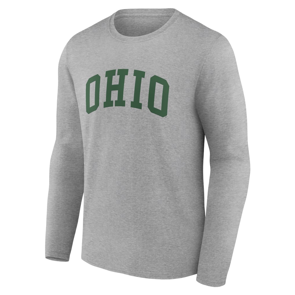 Ohio Bobcats Basic Arch Long Sleeve T-Shirt - Gray