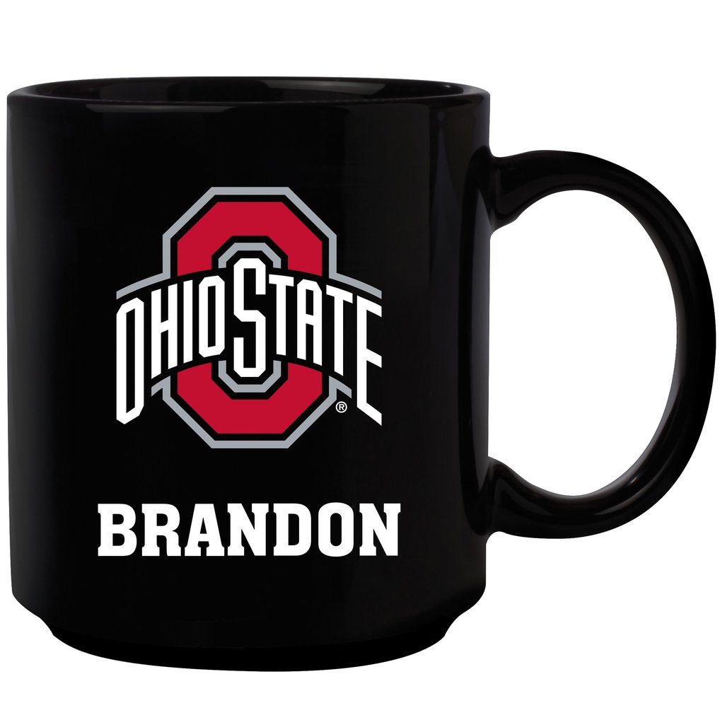 Ohio State Buckeyes 11oz. Personalized Mug - Black