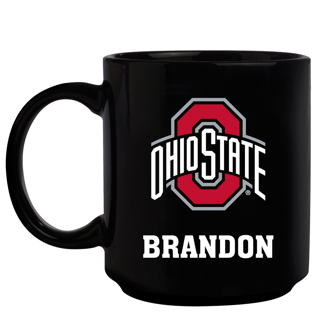 Ohio State Buckeyes 11oz. Personalized Mug - Black