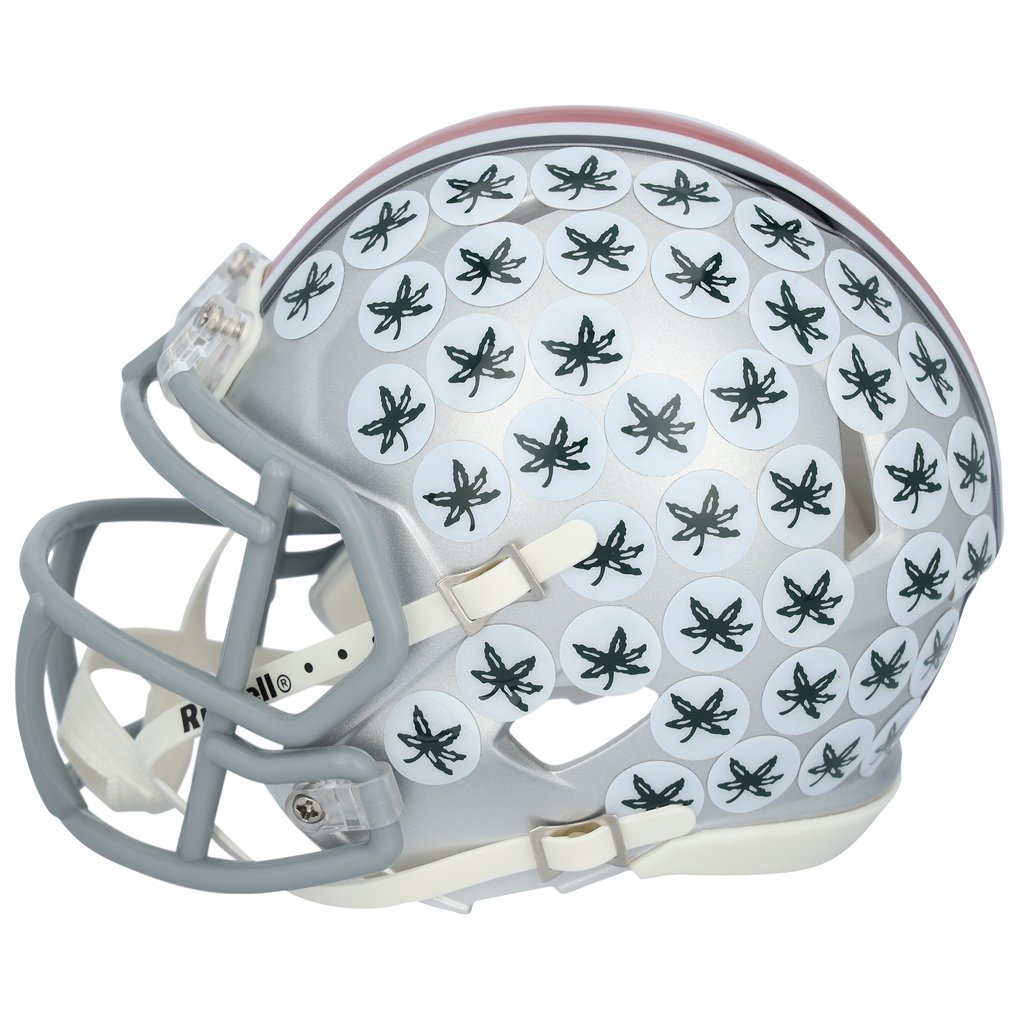 Emeka Egbuka Ohio State Buckeyes Autographed Fanatics Authentic Riddell Speed Mini Helmet