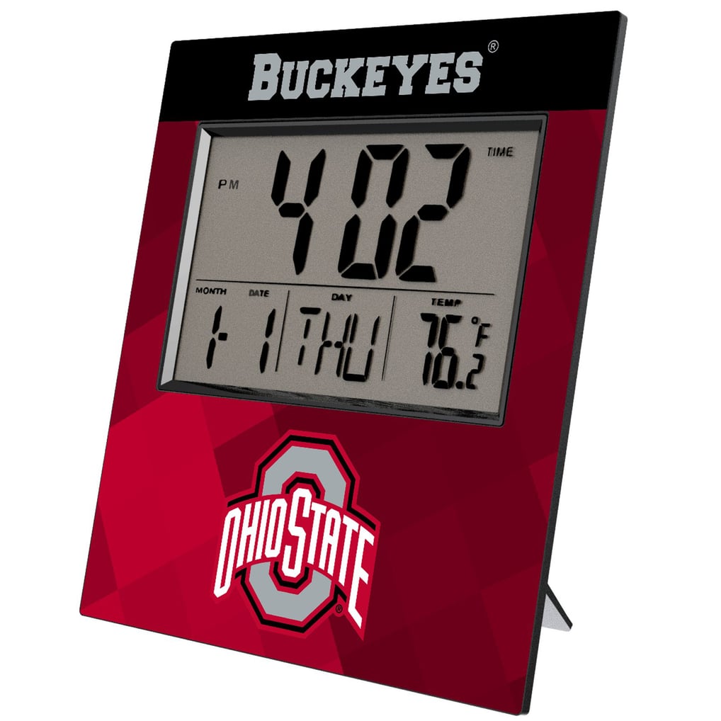 Ohio State Buckeyes Keyscaper Color Block Digital Desk Clock