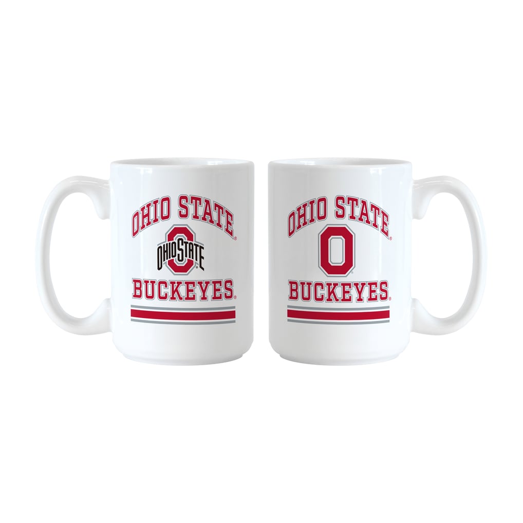 Ohio State Buckeyes Logo Brands 15oz. Current & Throwback Mug Set