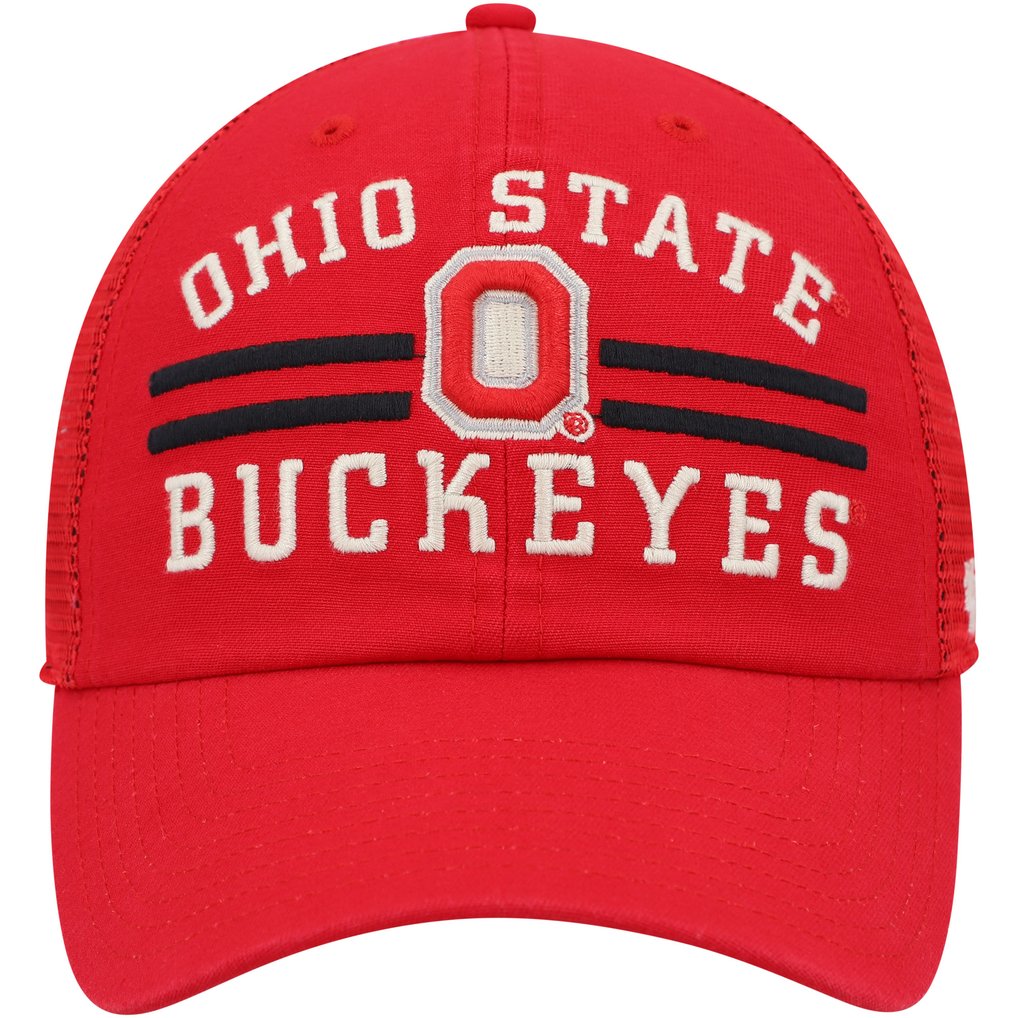 Ohio State Buckeyes '47 High Point Clean Up Trucker Snapback Hat - Scarlet