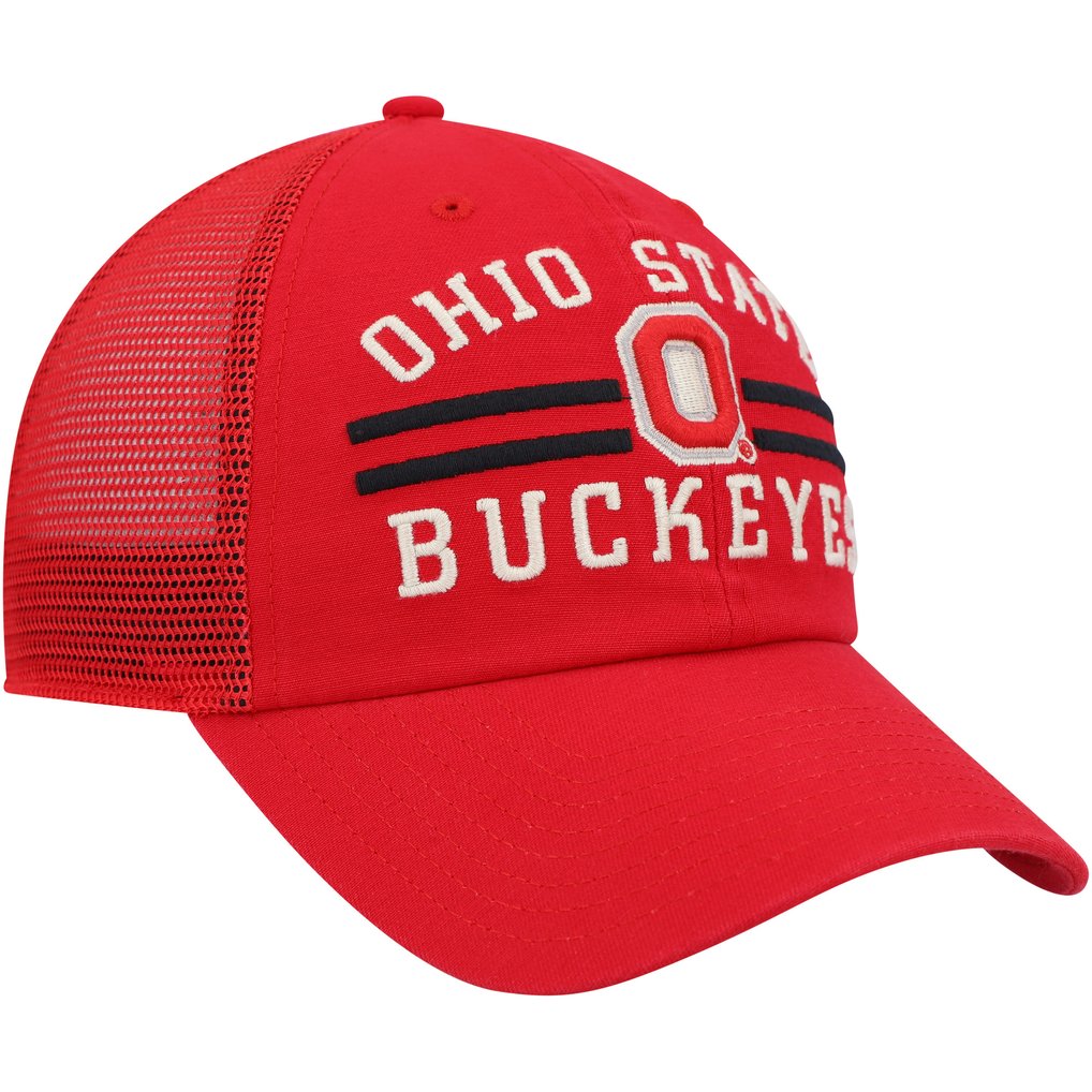 Ohio State Buckeyes '47 High Point Clean Up Trucker Snapback Hat - Scarlet