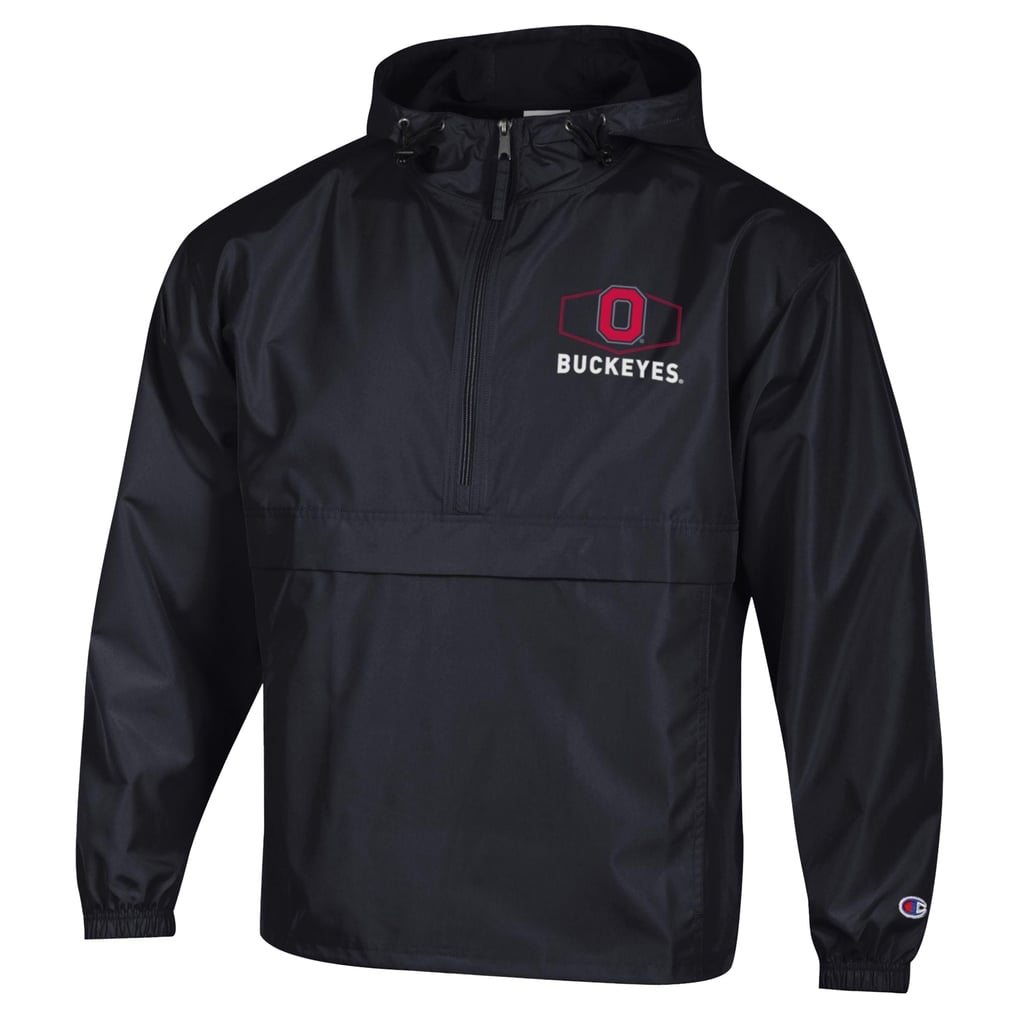 Ohio State Buckeyes Champion Delay Packable Half-Zip Jacket - Black