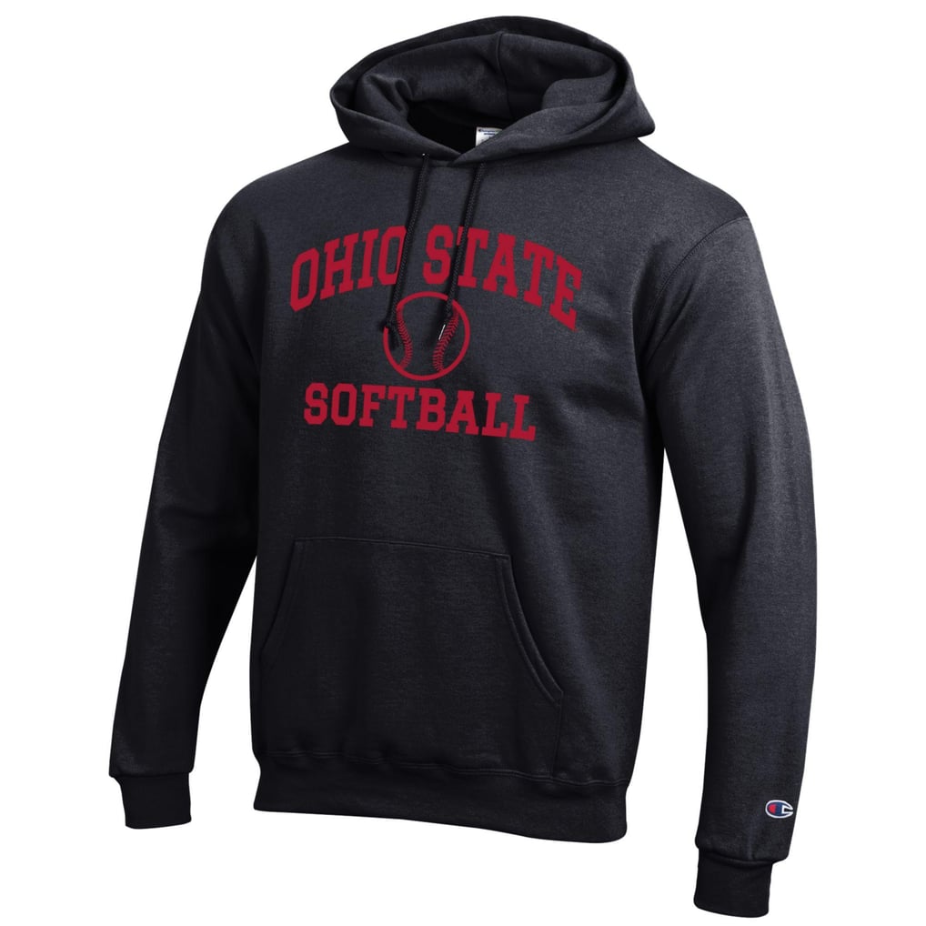  Ohio State Buckeyes Champion Softball Icon Powerblend Pullover Hoodie - Black